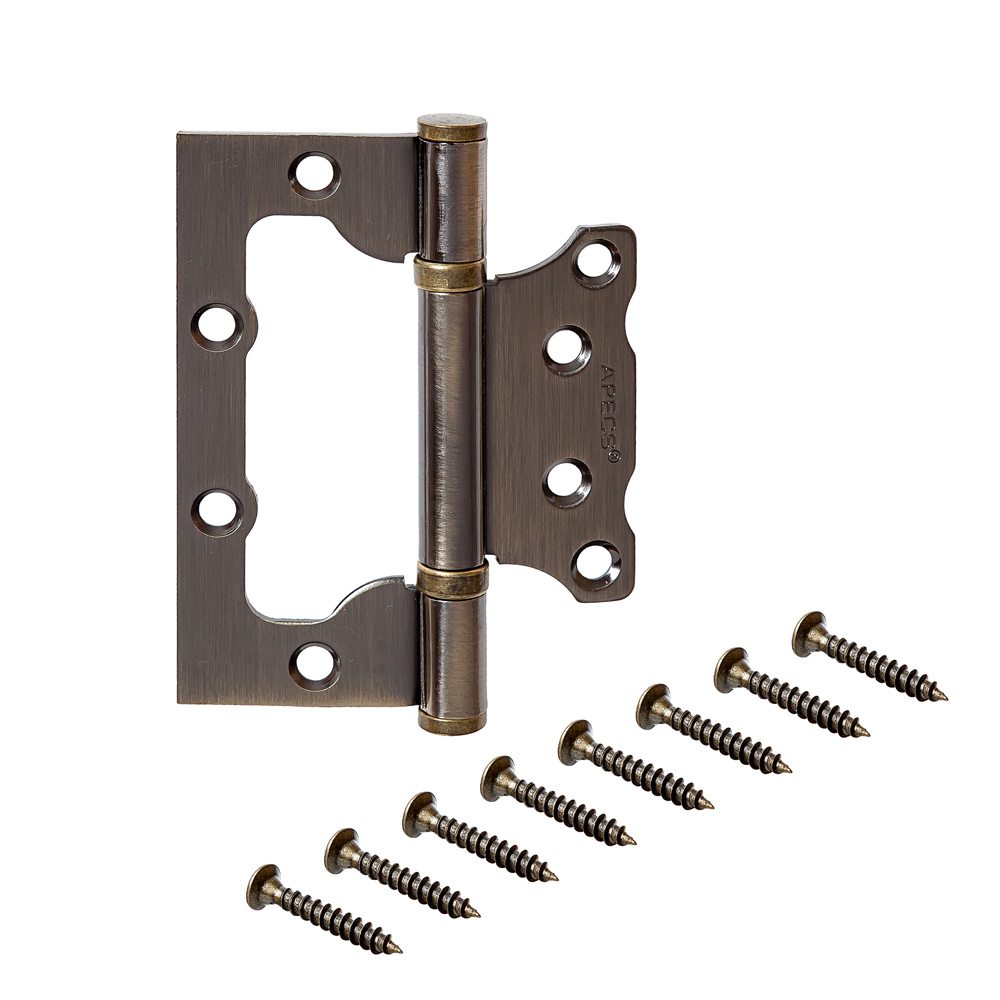 Купить петля накладная apecs 100*75*2,5-b2-steel-ab