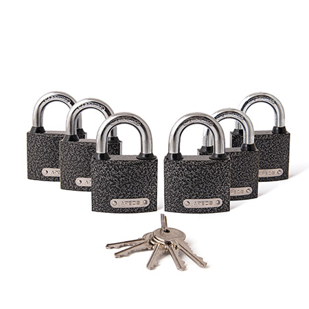 Купить замки навесные apecs pd-01-50-blister (6locks+5keys)