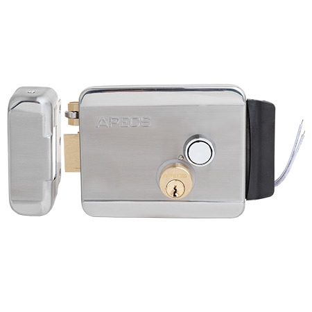 Купить замок накладной электромеханический apecs erl-2369.1-inox-l
