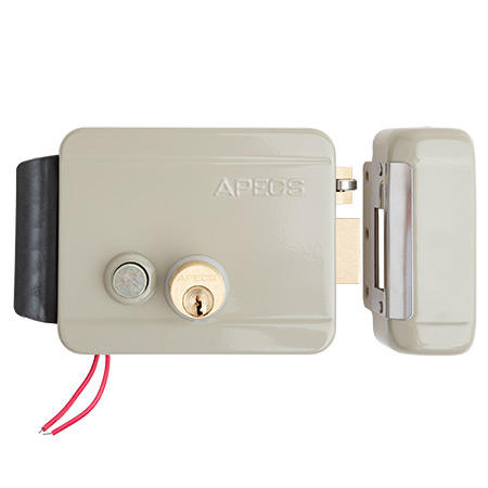 Купить замок накладной электромеханический apecs erl-2369-gr-r