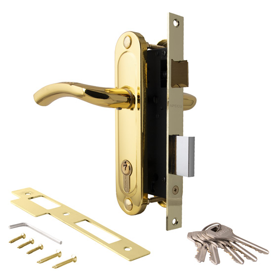 Купить замок врезной apecs 1227/60-g/gm