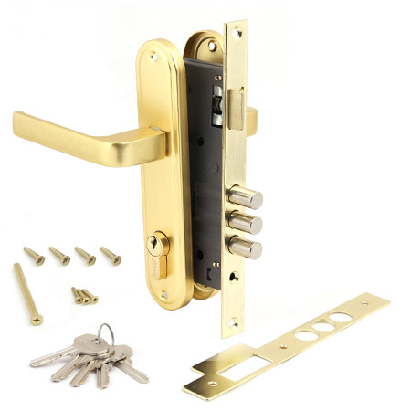 Купить замок врезной apecs 1526/60-g