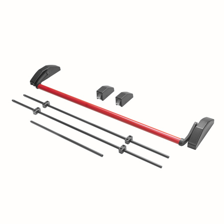 Купить ручка-штанга нажимная с тягами apecs pb-1700c-panic-bl/red