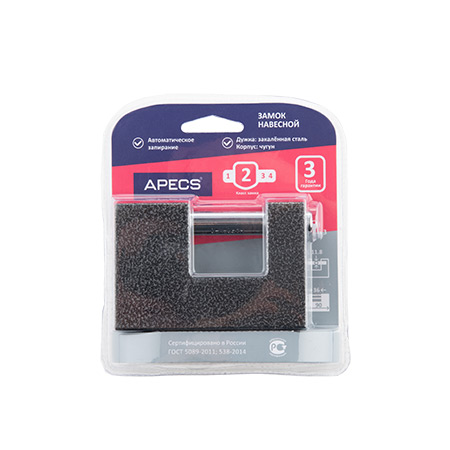 Купить замок навесной apecs pd-10-90-blister